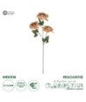 GloboStar® Artificial Garden PEACH  CLIMBING ROSE BRANCH 21189 Τεχνητό Διακοσμητικό Κλαδί Τριαντάφυλλο Ροδακινί Y66cm